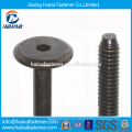 En existencia Acero inoxidable SS304 / SS316 Hex unidad plana panqueque cabeza mobiliario tornillo perno